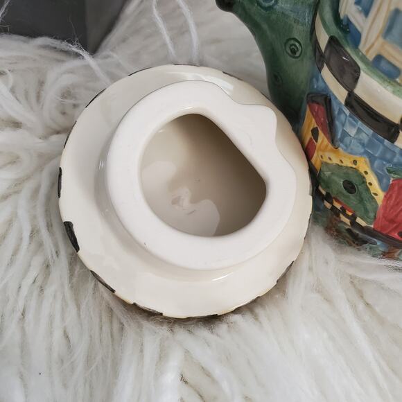 Vintage Debbie Mumm Sakura China Ceramic Birdhouse Teapot - Picture 7 of 9